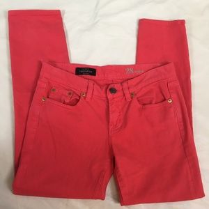 J.Crew Toothpick Ankle Skinny Jeans Coral Size 28